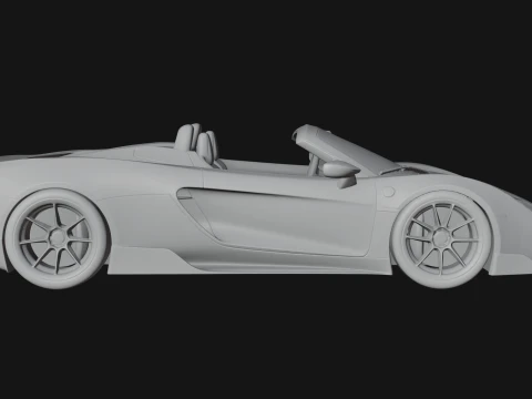 Roadster Supercar Model Design 4 - 3D Print Model 3D Print Model