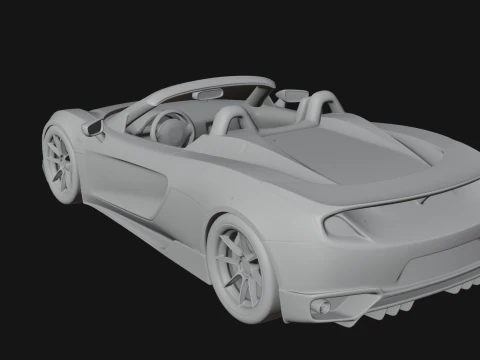 Roadster Supercar Model Design 4 - 3D Print Model 3D Print Model