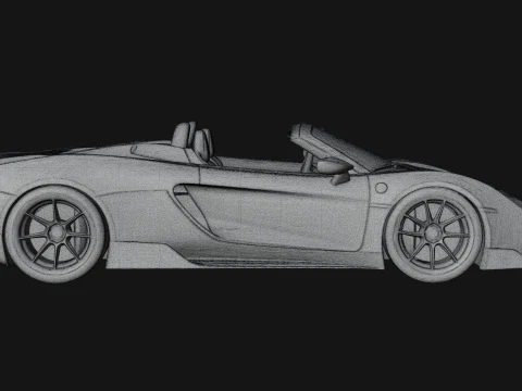 Roadster Supercar Model Design 4 - 3D Print Model 3D Print Model