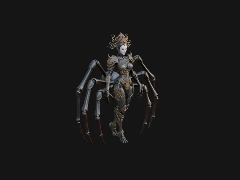 Spider Queen Statue Design 3 - 3D Print Model 3D Print Model