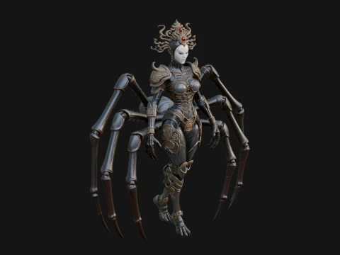 Spider Queen Statue Design 3 - 3D Print Model 3D Принт Модель