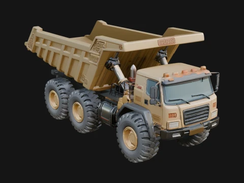 Dump Truck Model Design 11 - 3D Print Model 3D Принт Модель