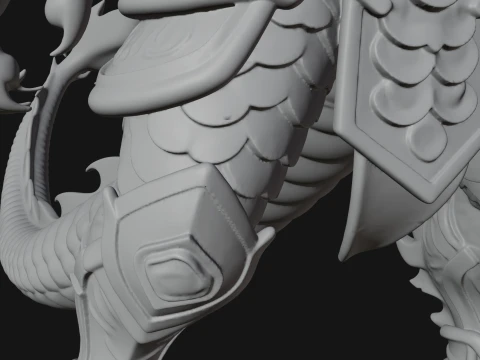 Winged Dragon Demon Statue Design 9 - 3D Print Model 3D Print Model
