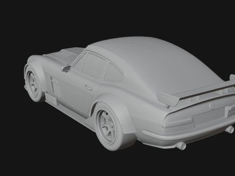 Classic Muscle Car Model Design 11 - 3D Print Model 3D Print Model