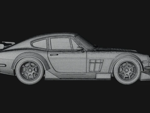 Classic Muscle Car Model Design 11 - 3D Print Model 3D Print Model