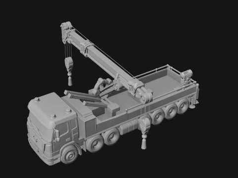 Tow Truck Model Design 11 - 3D Print Model 3D Print Model