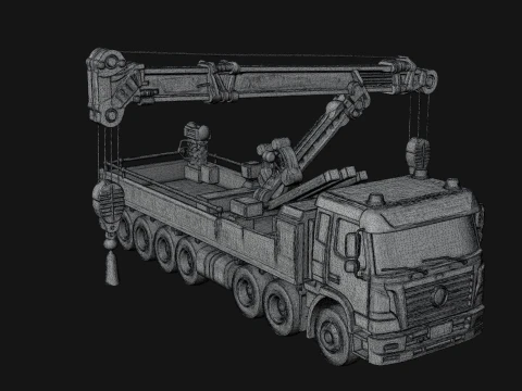 Tow Truck Model Design 11 - 3D Print Model 3D Print Model