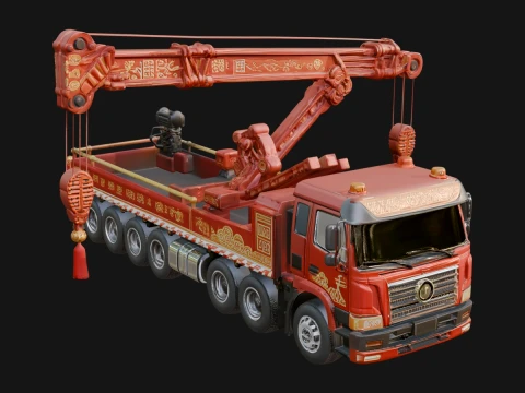 Tow Truck Model Design 11 - 3D Print Model Modelo de Impressão 3D
