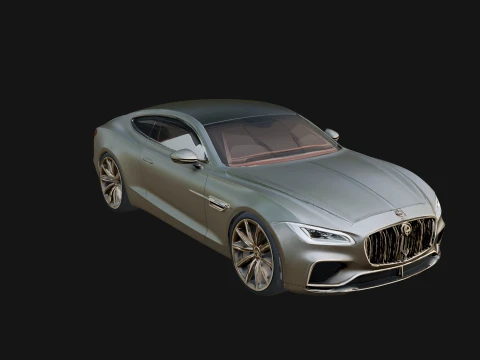 Luxury Coupe Car Model Design 3 - 3D Print Model 3D Print Model