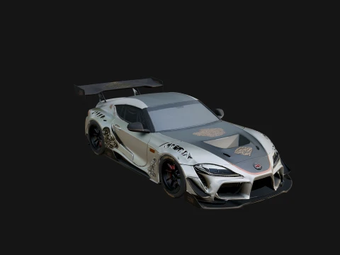 Racing Sports Car Model Design 14 - 3D Print Model 3D Принт Модель
