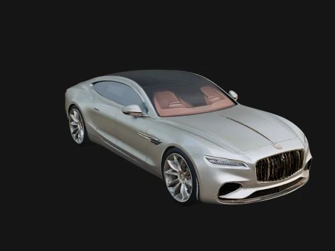 Luxury Coupe Car Model Design 4 - 3D Print Model 3D Print Model