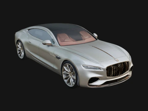Luxury Coupe Car Model Design 4 - 3D Print Model 3D Print Model