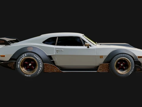 Classic Muscle Car Model Design 12 - 3D Print Model 3D Print Model