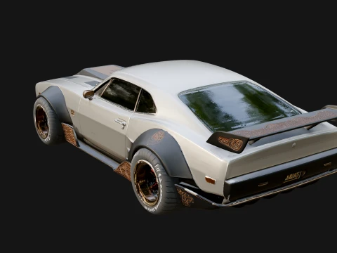 Classic Muscle Car Model Design 12 - 3D Print Model 3D Print Model