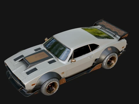 Classic Muscle Car Model Design 12 - 3D Print Model 3D Print Model