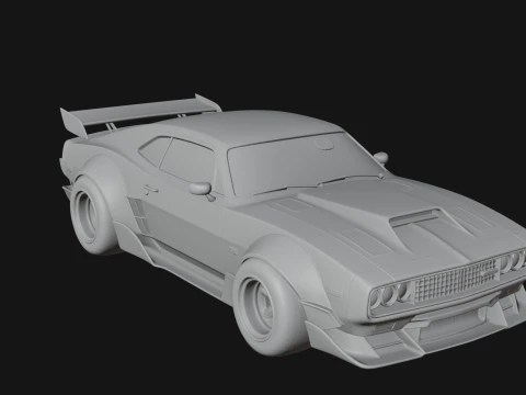 Classic Muscle Car Model Design 12 - 3D Print Model 3D Print Model