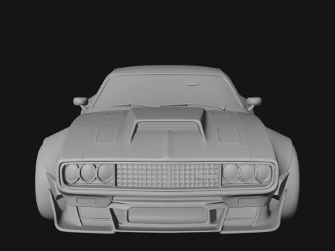 Classic Muscle Car Model Design 12 - 3D Print Model 3D Print Model
