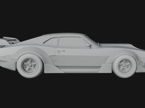 Classic Muscle Car Model Design 12 - 3D Print Model 3D Print Model