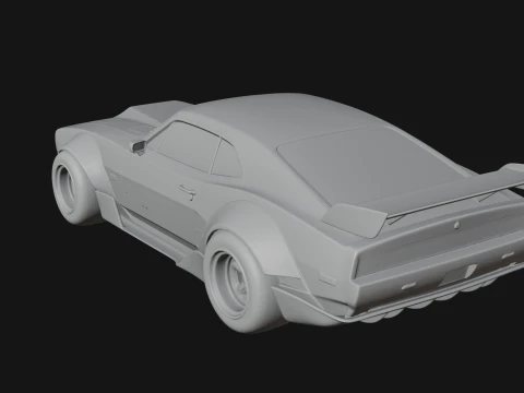 Classic Muscle Car Model Design 12 - 3D Print Model 3D Print Model