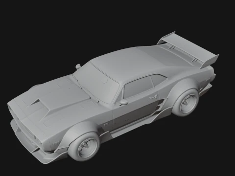 Classic Muscle Car Model Design 12 - 3D Print Model 3D Print Model