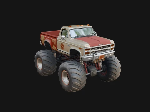 Monster Truck Model Design 11 - 3D Print Model 3D Print Model