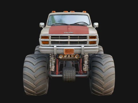 Monster Truck Model Design 11 - 3D Print Model 3D Print Model