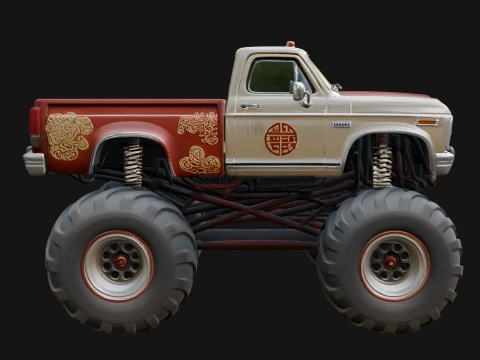 Monster Truck Model Design 11 - 3D Print Model 3D Print Model