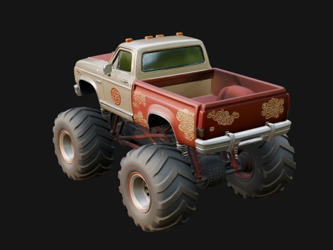 Monster Truck Model Design 11 - 3D Print Model 3D Print Model