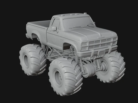 Monster Truck Model Design 11 - 3D Print Model 3D Print Model