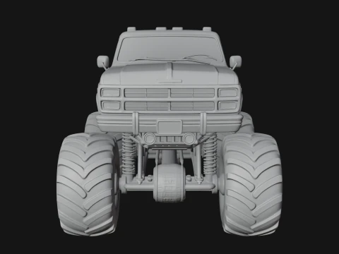 Monster Truck Model Design 11 - 3D Print Model 3D Print Model