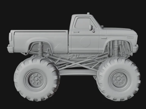 Monster Truck Model Design 11 - 3D Print Model 3D Print Model