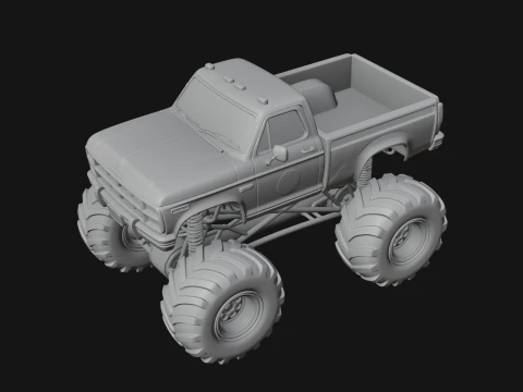 Monster Truck Model Design 11 - 3D Print Model 3D Print Model