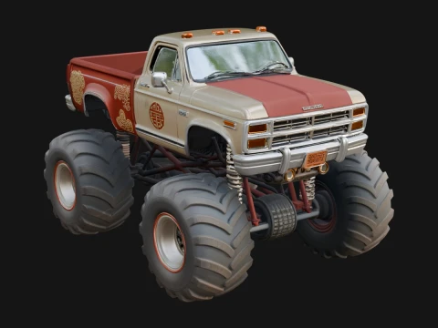 Monster Truck Model Design 11 - 3D Print Model 3D Print Model