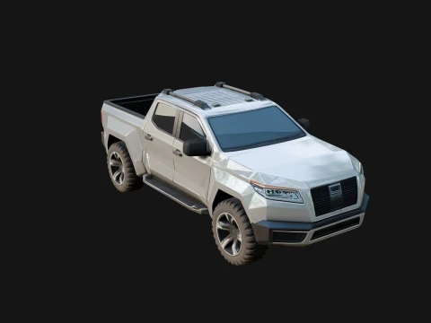 Off Road Pickup Truck Model Design 5 - 3D Print Model 3D Print Model