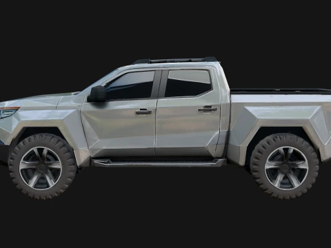 Off Road Pickup Truck Model Design 5 - 3D Print Model 3D Print Model