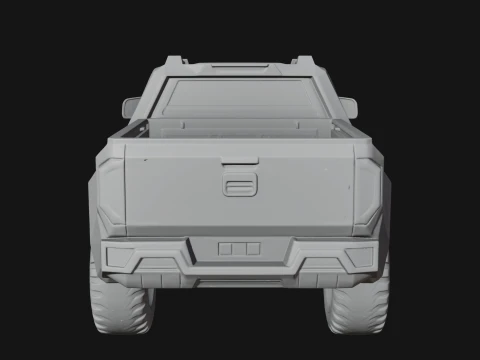 Off Road Pickup Truck Model Design 5 - 3D Print Model 3D Print Model