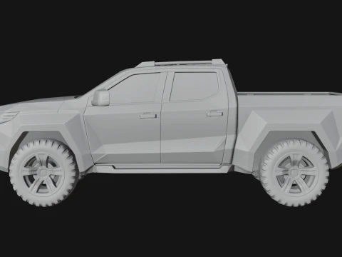 Off Road Pickup Truck Model Design 5 - 3D Print Model 3D Print Model