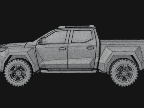 Off Road Pickup Truck Model Design 5 - 3D Print Model 3D Print Model
