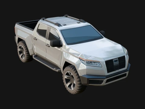 Off Road Pickup Truck Model Design 5 - 3D Print Model 3D Print Model