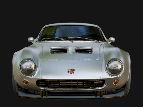 Vintage Sports Coupe Model Design 2 - 3D Print Model 3D Print Model