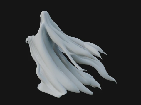Floating Ghost Statue Design 1 - 3D Print Model 3D Print Model