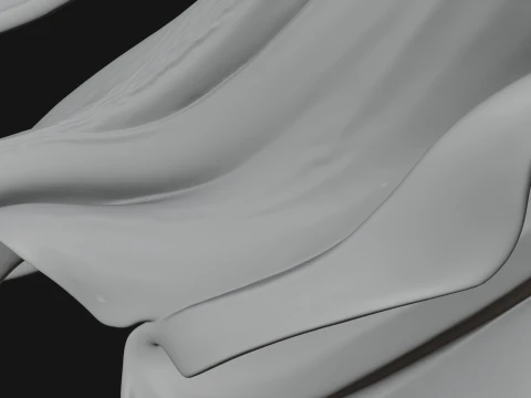 Floating Ghost Statue Design 1 - 3D Print Model 3D Print Model