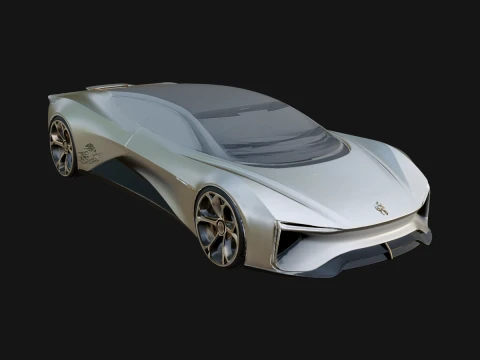 Concept Hypercar Model Design 6 - 3D Print Model 3D 프린트 모델
