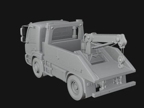 Tow Truck Model Design 12 - 3D Print Model 3D Print Model