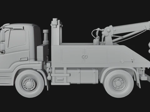 Tow Truck Model Design 12 - 3D Print Model 3D Print Model
