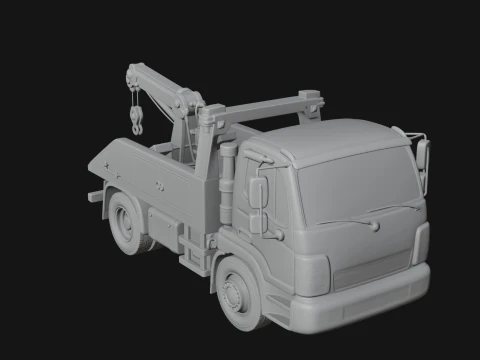 Tow Truck Model Design 12 - 3D Print Model 3D Print Model