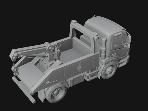 Tow Truck Model Design 12 - 3D Print Model 3D Print Model