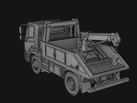 Tow Truck Model Design 12 - 3D Print Model 3D Print Model