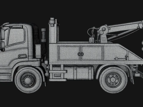 Tow Truck Model Design 12 - 3D Print Model 3D Print Model