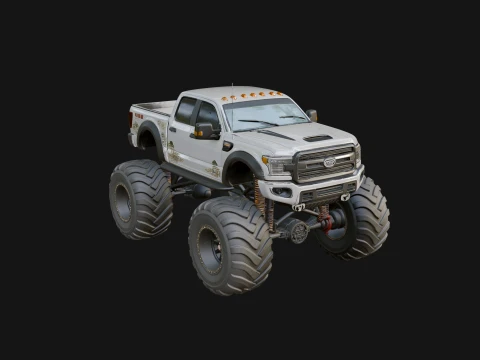 Monster Truck Model Design 12 - 3D Print Model 3D Print Model
